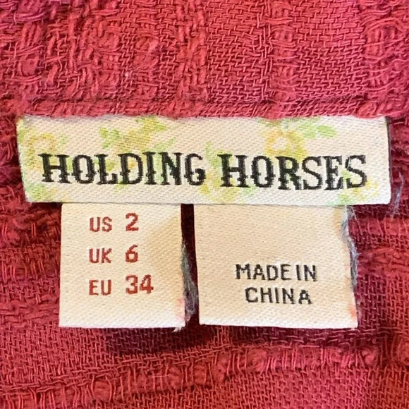 Anthropologie Holding Horses Harper High Low Shirt‎ Dress Size 2 - Picture 8 of 13